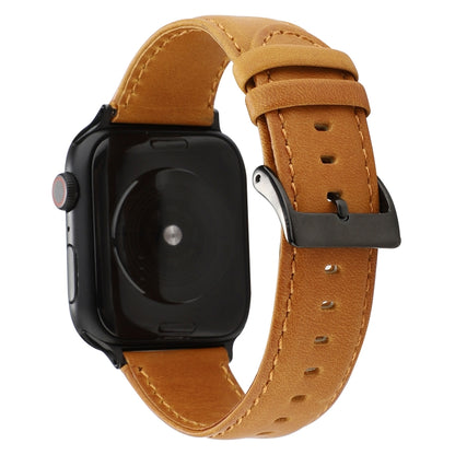 Oil Wax Crazy Horse Texture สายหนังแท้, For Apple Watch Series, For Apple Watch Series 5