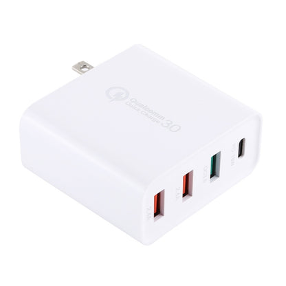 A3 PD 18W USB-C / Type-C + QC3.0 USB + Dual USB Interface ที่ชาร์จแบบพกพา, US Plug, EU Plug, UK Plug