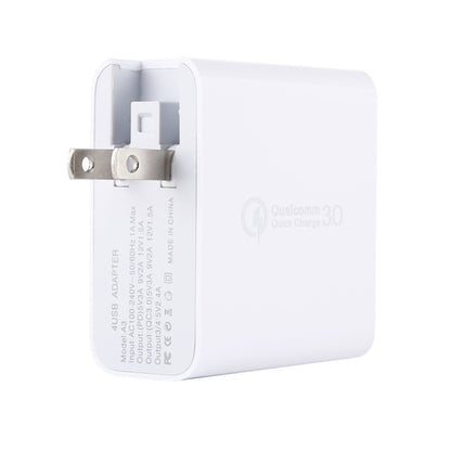 A3 PD 18W USB-C / Type-C + QC3.0 USB + Dual USB Interface ที่ชาร์จแบบพกพา, US Plug, EU Plug, UK Plug