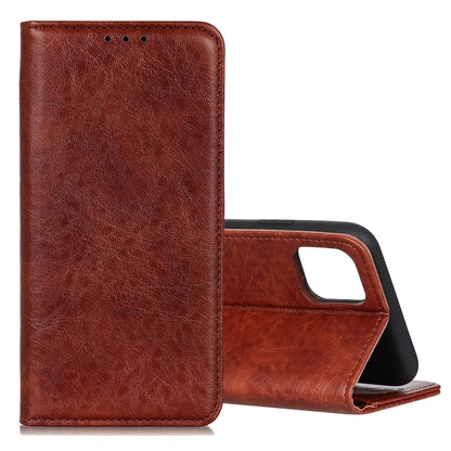 Magnetic Retro Crazy Horse Texture ซองหนังพลิกแนวนอนพร้อมตัวยึดและช่องเสียบการ์ด, For Galaxy Note10 Lite / A81, For Galaxy S10 Lite / A91