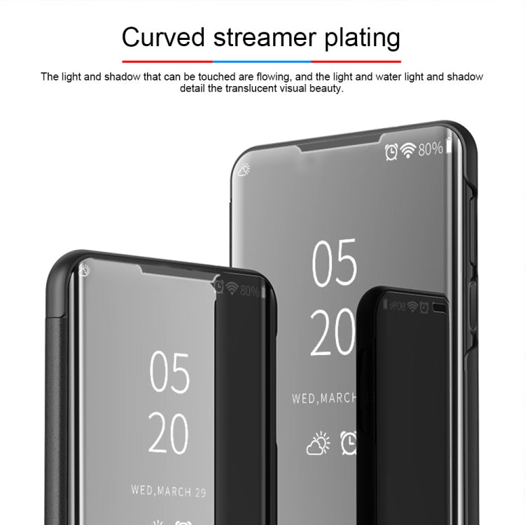 ซองหนังพลิกแนวนอนกระจกชุบพร้อมตัวยึด, For Galaxy S20, For Xiaomi Mi Note10 / Note 10 Pro