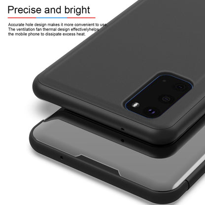 ซองหนังพลิกแนวนอนกระจกชุบพร้อมตัวยึด, For Galaxy S20, For Xiaomi Mi Note10 / Note 10 Pro