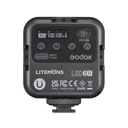 Godox LED-6R RGB LED เติมแสงถ่ายวิดีโอ, LED-6R