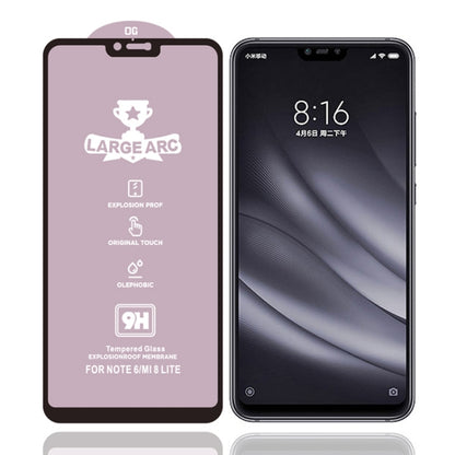 9H HD Large Arc High Alumina ฟิล์มกระจกนิรภัยเต็มจอ, For Xiaomi Redmi Note 8 HD(1 PC), For Xiaomi Redmi Note 8T (1 PC), For Xiaomi Mi 6X (1 PC), For Xiaomi Mi 8 Lite (1 PC), For Xiaomi Pocophone F1 (1 PC)