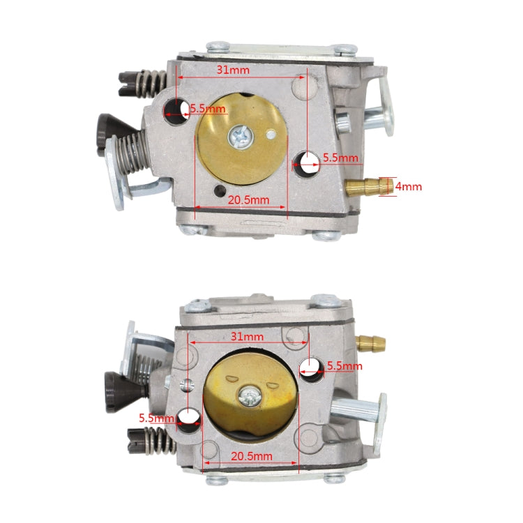 คาร์บูเรเตอร์ลูกโซ่ 503280316 สำหรับ Husqvarna 61 268 266 272 XP, Carburetor for Husqvarna 61