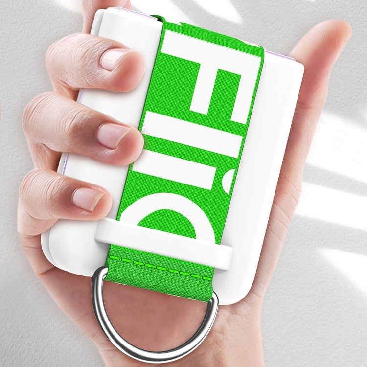 สำหรับ Samsung Galaxy Z Flip4 สายรัดข้อมือผิวรู้สึก Frosted PC เคสโทรศัพท์, For Samsung Galaxy Z Flip4
