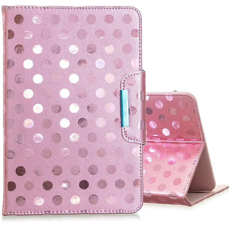 ซองหนังพลิกแนวนอนจุดคลื่นสีทึบพร้อมตัวยึด, For 10 inch Universal Tablet