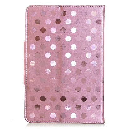 ซองหนังพลิกแนวนอนจุดคลื่นสีทึบพร้อมตัวยึด, For 10 inch Universal Tablet