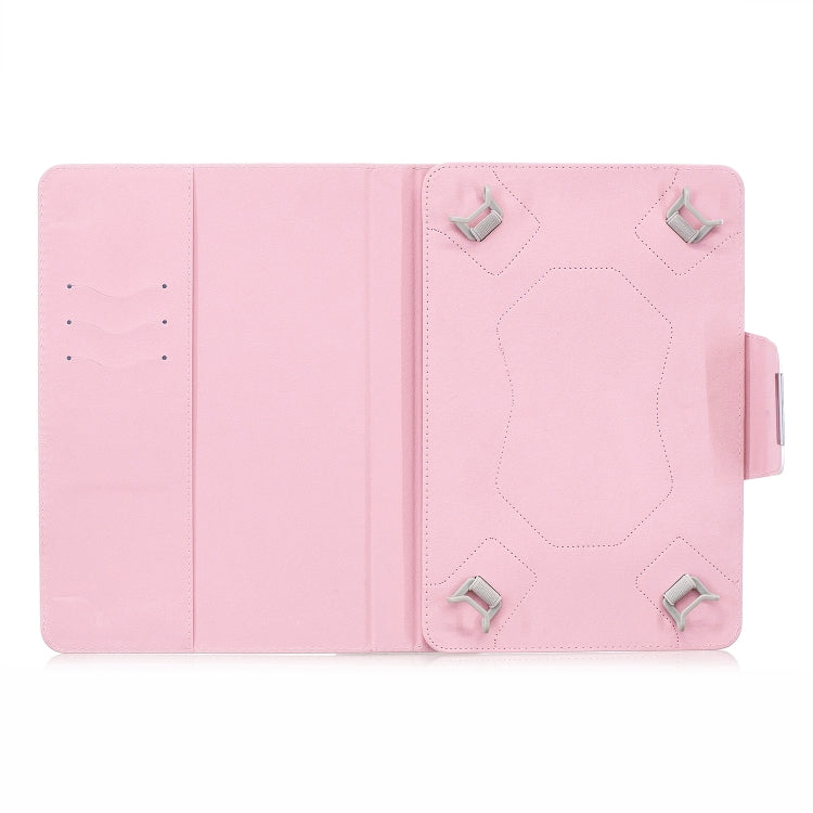 ซองหนังพลิกแนวนอนจุดคลื่นสีทึบพร้อมตัวยึด, For 10 inch Universal Tablet