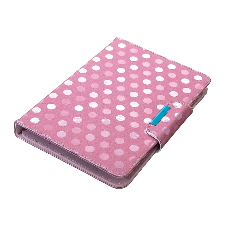 ซองหนังพลิกแนวนอนจุดคลื่นสีทึบพร้อมตัวยึด, For 10 inch Universal Tablet