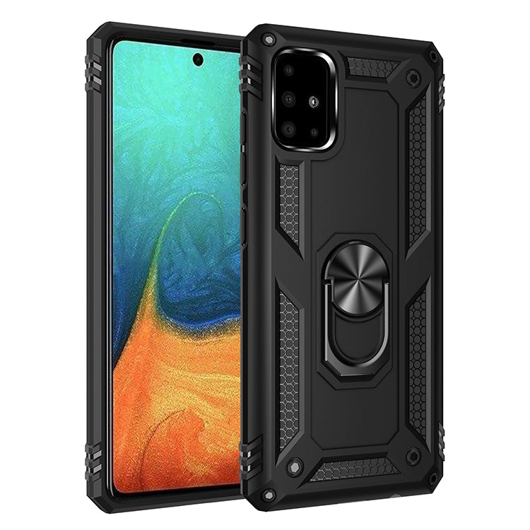 เคสกันกระแทก TPU + PC พร้อมตัวยึดหมุนได้ 360 องศา, For Galaxy A51, For  Galaxy A71, For Galaxy S20+, For Galaxy S20, For Galaxy S20 Ultra