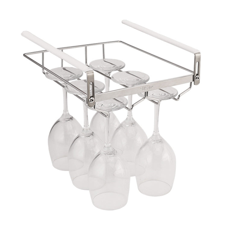 304 สแตนเลสแขวนชั้นวางแก้วไวน์ชั้นวางท่อระบายน้ำที่วางแก้ว, Cup Holder