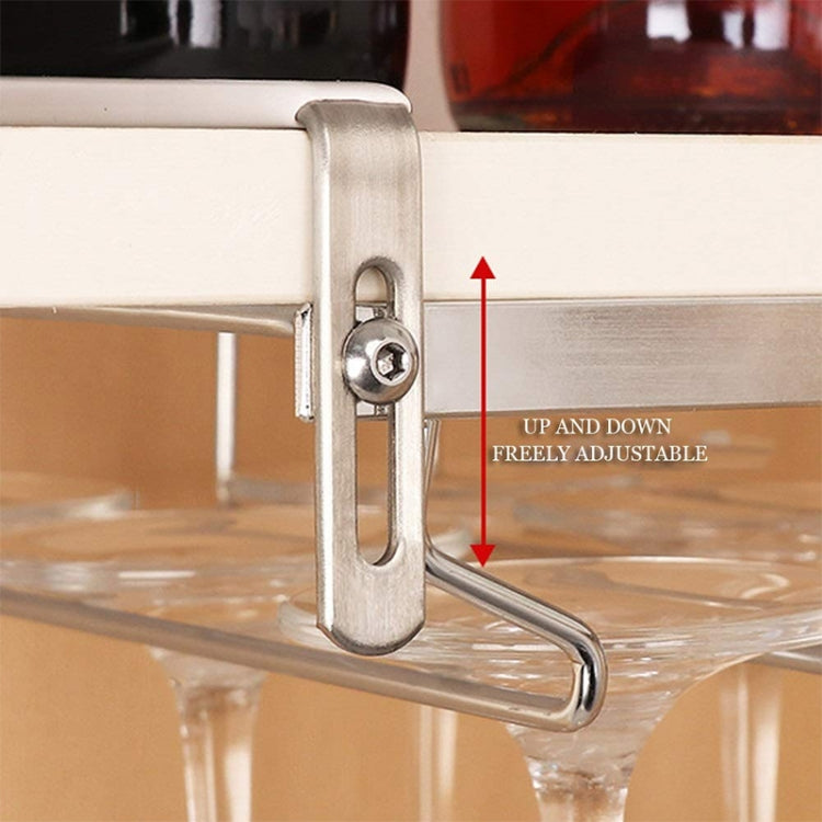 304 สแตนเลสแขวนชั้นวางแก้วไวน์ชั้นวางท่อระบายน้ำที่วางแก้ว, Cup Holder