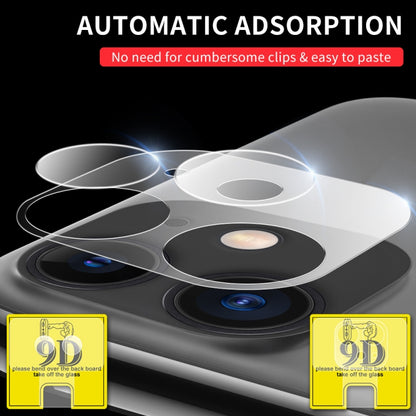 แพ็คเกจผสมฟิล์มกระจกนิรภัยกล้องหลังแบบใส 9D, For iPhone 11, For iPhone 11 Pro, For iPhone 11 Pro Max