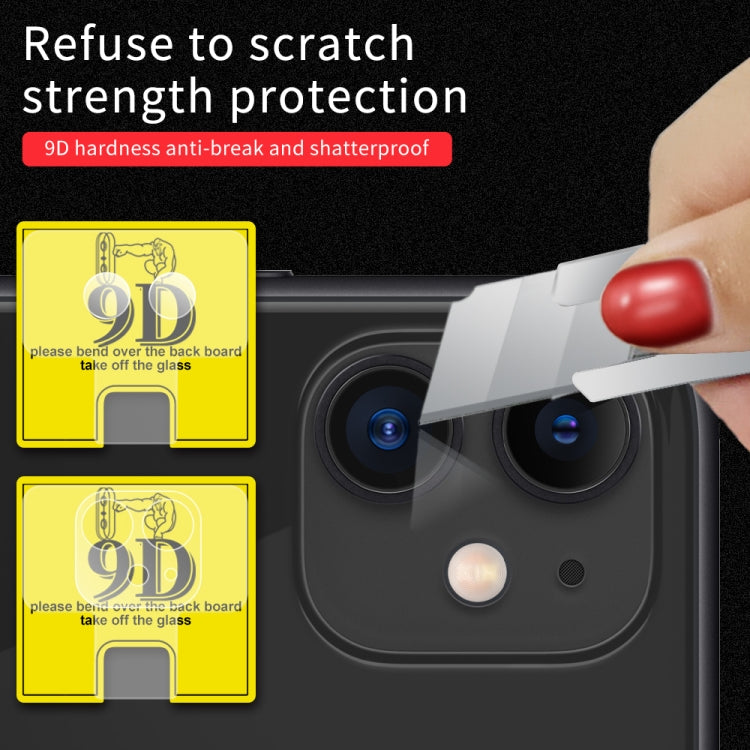 แพ็คเกจผสมฟิล์มกระจกนิรภัยกล้องหลังแบบใส 9D, For iPhone 11, For iPhone 11 Pro, For iPhone 11 Pro Max