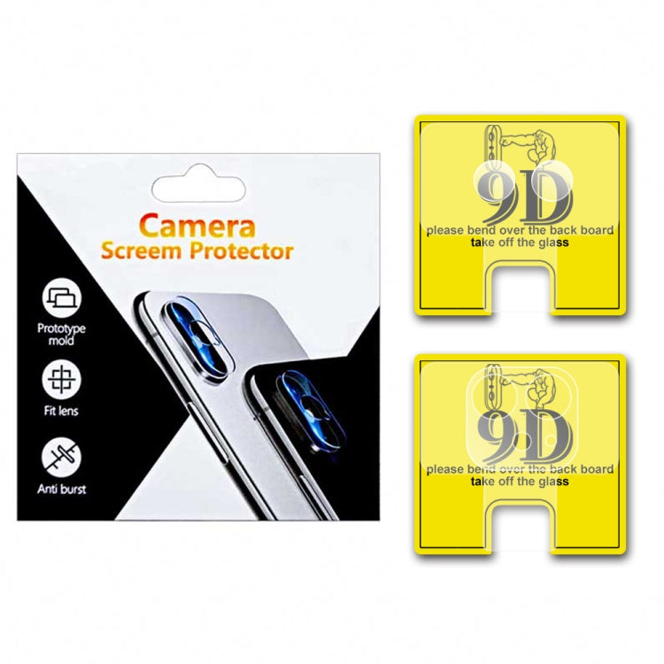 แพ็คเกจผสมฟิล์มกระจกนิรภัยกล้องหลังแบบใส 9D, For iPhone 11, For iPhone 11 Pro, For iPhone 11 Pro Max