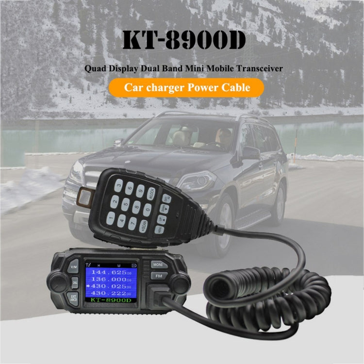 QYT KT-8900D Mini 25W Dual Band วิทยุ Walkie Talkie สำหรับรถยนต์, KT-8900D