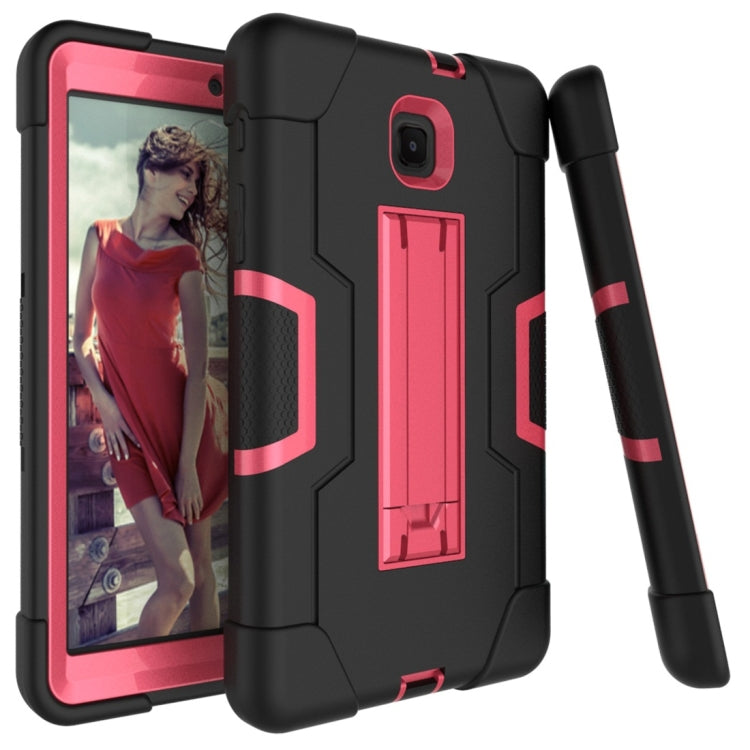 เคสซิลิโคนสีตัดกัน + PC พร้อมตัวยึด, For Galaxy Tab A 8.0 (2018) T387, For Galaxy Tab A 8.0 (2019) T290, For Galaxy Tab A 10.1 (2019) T510, For iPad 10.2