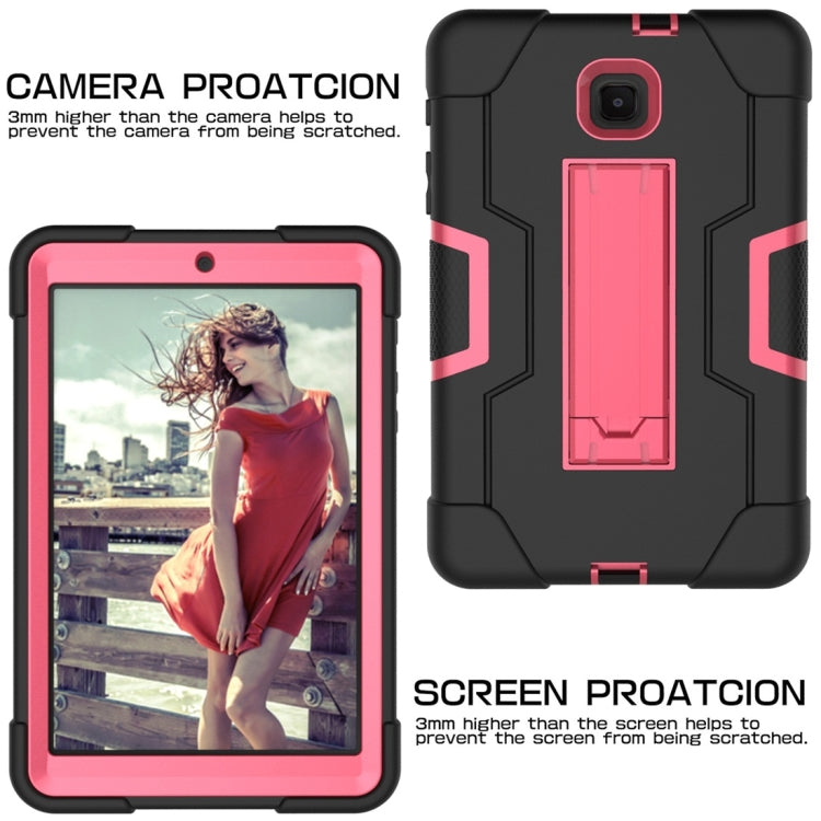 เคสซิลิโคนสีตัดกัน + PC พร้อมตัวยึด, For Galaxy Tab A 8.0 (2018) T387, For Galaxy Tab A 8.0 (2019) T290, For Galaxy Tab A 10.1 (2019) T510, For iPad 10.2