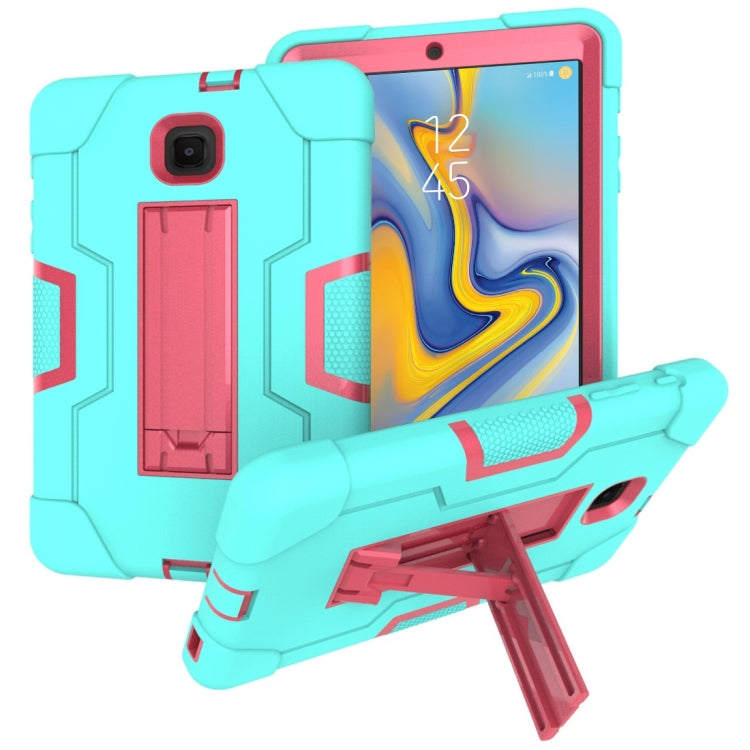 เคสซิลิโคนสีตัดกัน + PC พร้อมตัวยึด, For Galaxy Tab A 8.0 (2018) T387, For Galaxy Tab A 8.0 (2019) T290, For Galaxy Tab A 10.1 (2019) T510, For iPad 10.2