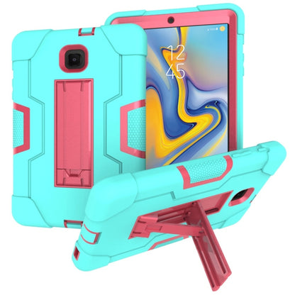 เคสซิลิโคนสีตัดกัน + PC พร้อมตัวยึด, For Galaxy Tab A 8.0 (2018) T387, For Galaxy Tab A 8.0 (2019) T290, For Galaxy Tab A 10.1 (2019) T510, For iPad 10.2