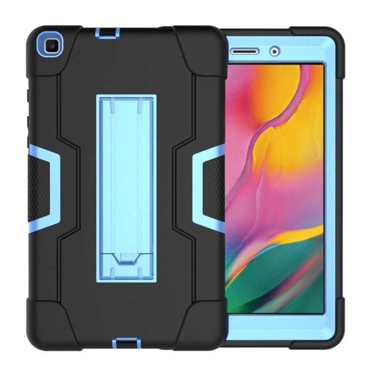 เคสซิลิโคนสีตัดกัน + PC พร้อมตัวยึด, For Galaxy Tab A 8.0 (2018) T387, For Galaxy Tab A 8.0 (2019) T290, For Galaxy Tab A 10.1 (2019) T510, For iPad 10.2