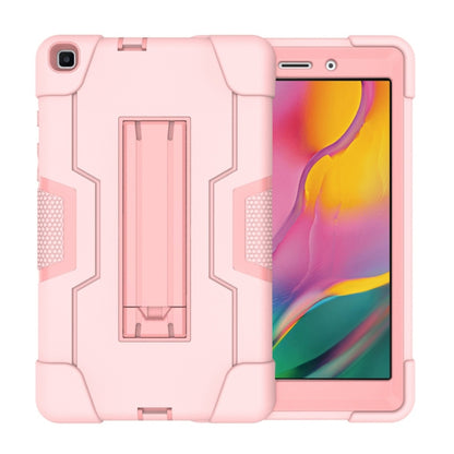 เคสซิลิโคนสีตัดกัน + PC พร้อมตัวยึด, For Galaxy Tab A 8.0 (2018) T387, For Galaxy Tab A 8.0 (2019) T290, For Galaxy Tab A 10.1 (2019) T510, For iPad 10.2