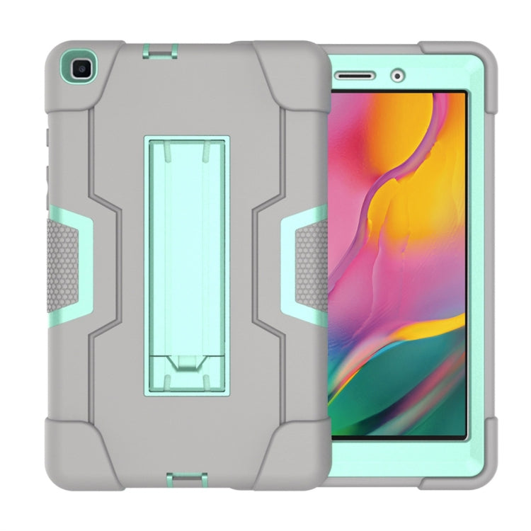 เคสซิลิโคนสีตัดกัน + PC พร้อมตัวยึด, For Galaxy Tab A 8.0 (2018) T387, For Galaxy Tab A 8.0 (2019) T290, For Galaxy Tab A 10.1 (2019) T510, For iPad 10.2