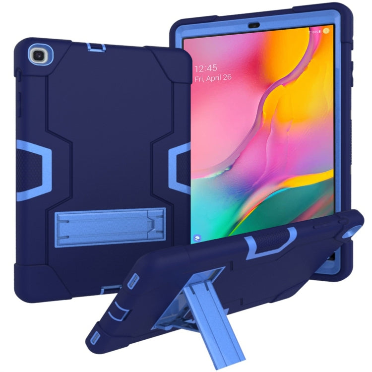เคสซิลิโคนสีตัดกัน + PC พร้อมตัวยึด, For Galaxy Tab A 8.0 (2018) T387, For Galaxy Tab A 8.0 (2019) T290, For Galaxy Tab A 10.1 (2019) T510, For iPad 10.2