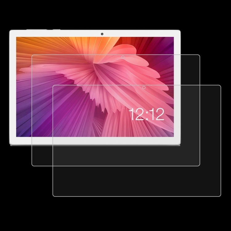2 PCS 9H 2.5D ฟิล์มกระจกนิรภัยป้องกันการระเบิด, for LG G Pad 5 10.1 inch, for Teclast M20, for Teclast M30, for Huawei MatePad Pro 10.8, for Teclast P80 Pro, for Teclast T8, for Teclast T30