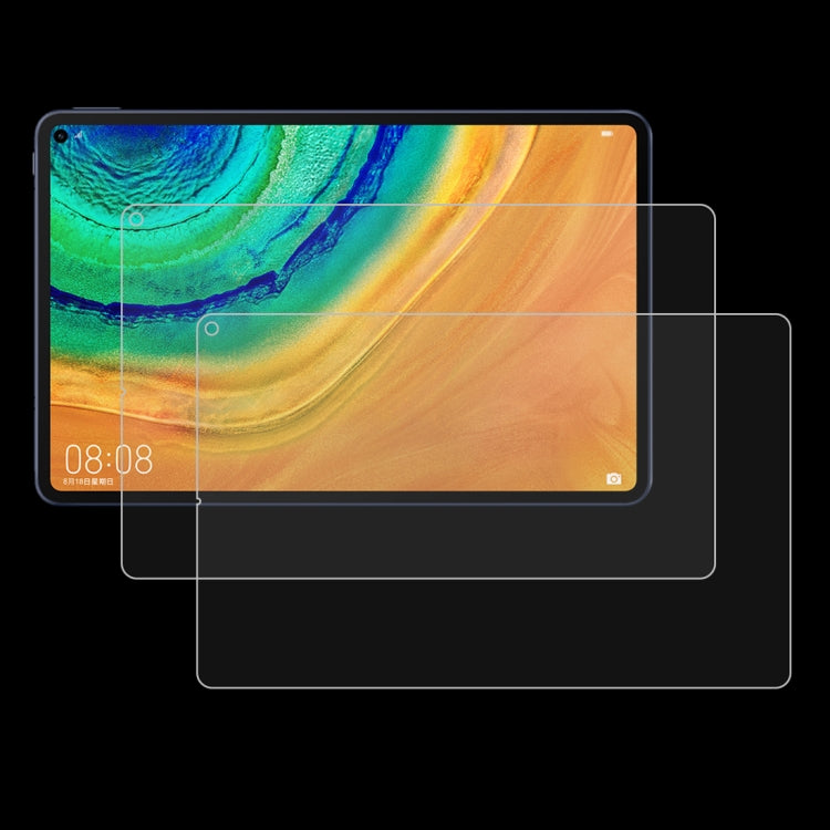 2 PCS 9H 2.5D ฟิล์มกระจกนิรภัยป้องกันการระเบิด, for LG G Pad 5 10.1 inch, for Teclast M20, for Teclast M30, for Huawei MatePad Pro 10.8, for Teclast P80 Pro, for Teclast T8, for Teclast T30