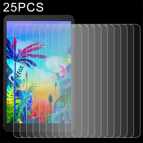 25 PCS 9H 2.5D ฟิล์มกระจกนิรภัยป้องกันการระเบิด, for LG G Pad 5 10.1 inch, for Teclast M20, for Teclast M30, for Huawei MatePad Pro 10.8, for Teclast P80 Pro, for Teclast T8, for Teclast T30