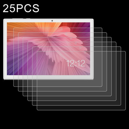 25 PCS 9H 2.5D ฟิล์มกระจกนิรภัยป้องกันการระเบิด, for LG G Pad 5 10.1 inch, for Teclast M20, for Teclast M30, for Huawei MatePad Pro 10.8, for Teclast P80 Pro, for Teclast T8, for Teclast T30