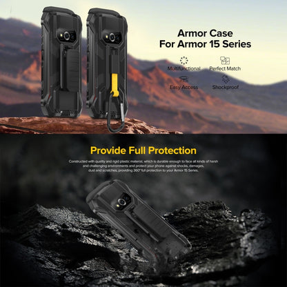 สำหรับ Ulefone Power Armor 15 Ulefone Back Clip เคสโทรศัพท์พร้อม Carabiner, For Ulefone Power Armor 15