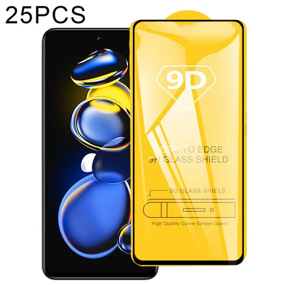 25 ชิ้น 9D กาวเต็มหน้าจอฟิล์มกระจกนิรภัยสำหรับ Xiaomi Redmi หมายเหตุ 11 ครั้ง Pro/11 ครั้ง Pro +/ 11 ครั้ง Pro + Astro Boy Limited Edition, For Xiaomi Redmi Note 11T Pro/11T Pro+/11T Pro+ Astro Boy Limited Edition/Poco X4 GT(25 PCS)