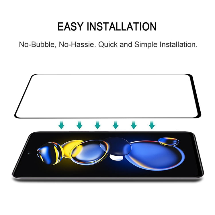25 ชิ้นเต็มกาวฝาครอบป้องกันหน้าจอฟิล์มกระจกนิรภัย, For Xiaomi Redmi Note 11T Pro/11T Pro+ (25 PCS)