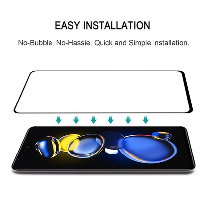 25 ชิ้นเต็มกาวฝาครอบป้องกันหน้าจอฟิล์มกระจกนิรภัย, For Xiaomi Redmi Note 11T Pro/11T Pro+ (25 PCS)