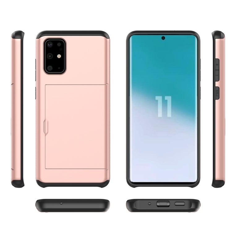 เคสป้องกันเกราะกันกระแทกที่ทนทานพร้อมช่องเสียบการ์ด, For Samsung Galaxy S20, For Samsung Galaxy S20+, For Samsung Galaxy S20 Ultra