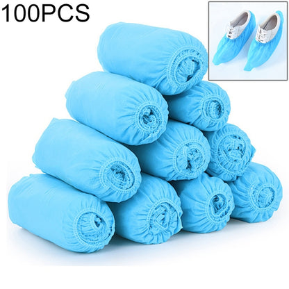 100 PCS 400g รองเท้าแบบใช้แล้วทิ้งครอบคลุมพื้นทำความสะอาดในร่ม Thicken Overshoes ผ้าไม่ทอ, Fabric Overshoes