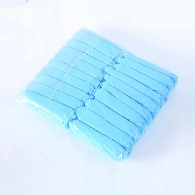 100 PCS 400g รองเท้าแบบใช้แล้วทิ้งครอบคลุมพื้นทำความสะอาดในร่ม Thicken Overshoes ผ้าไม่ทอ, Fabric Overshoes
