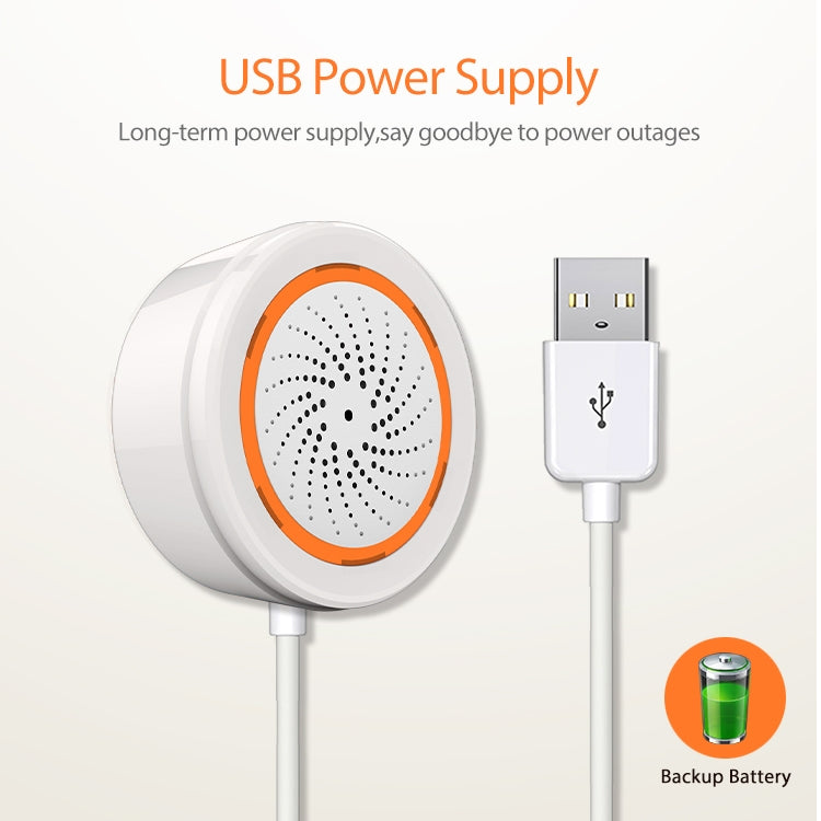 NEO NAS-AB02B ZigBee เซ็นเซอร์เตือนภัยไซเรน USB, AB02B