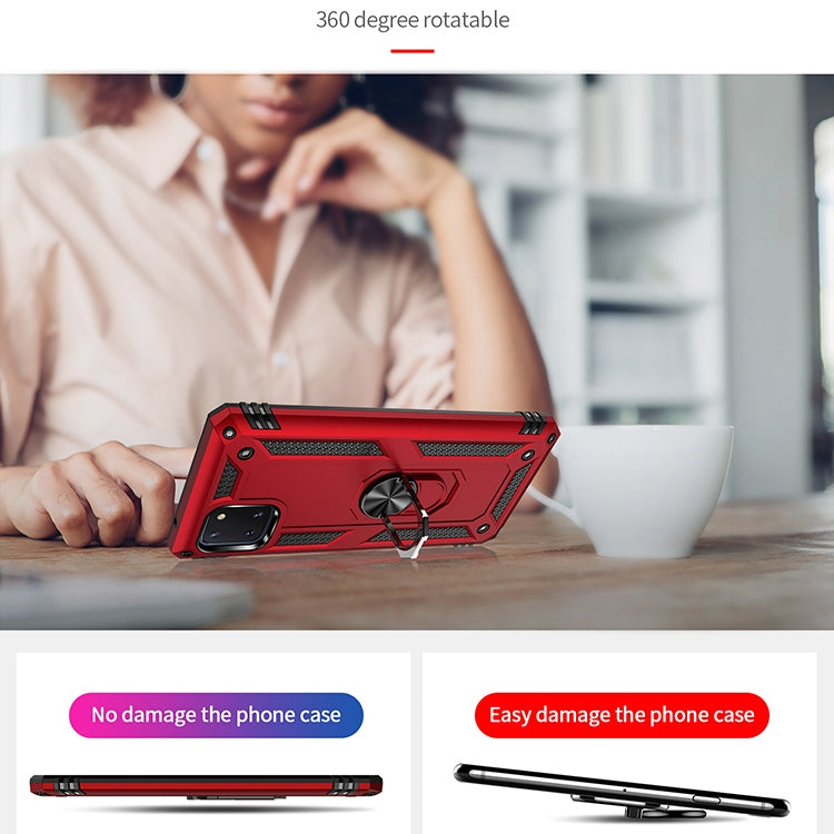 เคสกันกระแทก TPU + PC พร้อมตัวยึดหมุนได้ 360 องศา, For Galaxy A81 / Note 10 Lite, For Galaxy A91 / S10 Lite