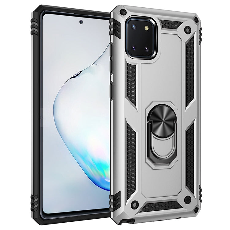 เคสกันกระแทก TPU + PC พร้อมตัวยึดหมุนได้ 360 องศา, For Galaxy A81 / Note 10 Lite, For Galaxy A91 / S10 Lite
