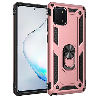 เคสกันกระแทก TPU + PC พร้อมตัวยึดหมุนได้ 360 องศา, For Galaxy A81 / Note 10 Lite, For Galaxy A91 / S10 Lite