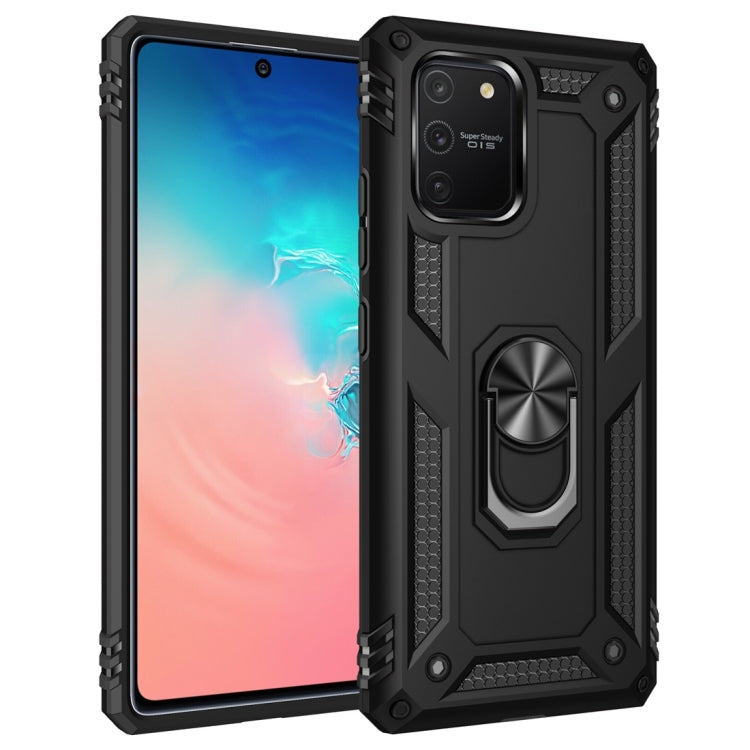 เคสกันกระแทก TPU + PC พร้อมตัวยึดหมุนได้ 360 องศา, For Galaxy A81 / Note 10 Lite, For Galaxy A91 / S10 Lite