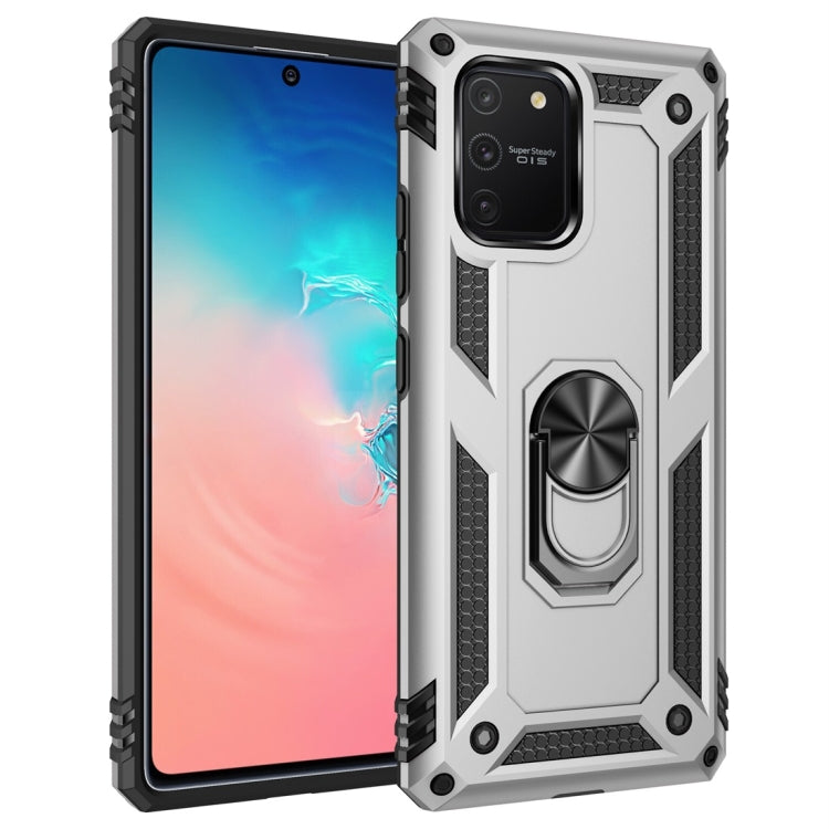 เคสกันกระแทก TPU + PC พร้อมตัวยึดหมุนได้ 360 องศา, For Galaxy A81 / Note 10 Lite, For Galaxy A91 / S10 Lite