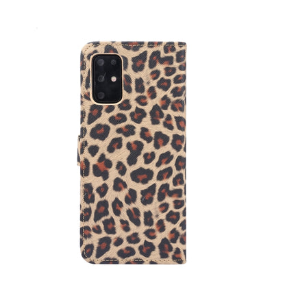 ซองหนังพลิกแนวนอนลายเสือดาวพร้อมตัวยึดและช่องเสียบการ์ด, For Galaxy S20