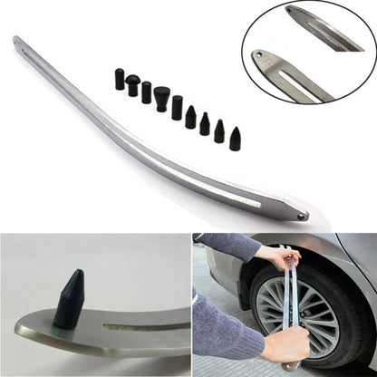 N8 10 ใน 1 รถ Paintless Dent Removal Fender Damage Repair Puller Lifter Arc Crowbar เครื่องมือแท่งตะขอชุด, 10 in 1