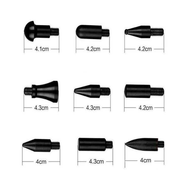 N8 10 ใน 1 รถ Paintless Dent Removal Fender Damage Repair Puller Lifter Arc Crowbar เครื่องมือแท่งตะขอชุด, 10 in 1