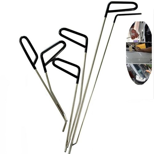 Q1 6 in 1 รถ Paintless Dent Repair Hail Remover Hooks Rods Kit, Q1 6 in 1